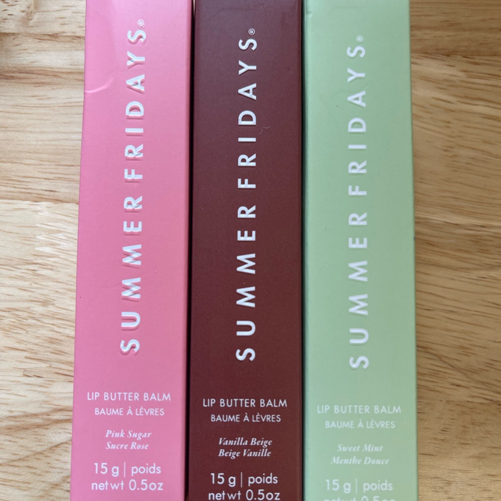 3pc Summer Fridays Lip Butter Balm